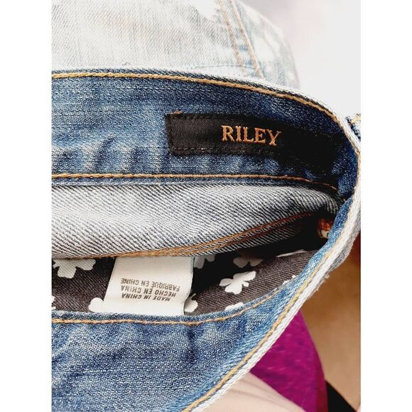 Lucky Brand destructed crop Riley sz 2/26 blue jeans - Picture 8 of 8
